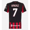 AC Milan Santiago Gimenez #7 Hemmatröja Dam 2025-26 Korta ärmar